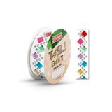Mikro Selefon Bant Taşlı 1,8MMX50CM 1214 (1 Adet Karışık Renk Desen)