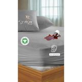 Mikro Sıvı Geçirmez Çift Kişilik Yatak Alezi Antrasit Gri 140X190 - 140 x 190 cm