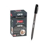 Mikro Siyah Ofis Tipi Tükenmez Kalem 50 Adet Ball Pointpen Siyah