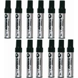 Mikro Siyah Permanent Markör Marker Kesik Uçlu Koli Kalemi Siyah 10 mm Mr-6010 12 Adet