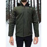 Mikro Taktikal Outdoor Cargocep Kargocep Softjel Içipolarlı Sıvı ve Rüzgar Geçirmez Kışlık Mont - 3XL - Haki