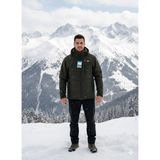 Mikro Taktikal Outdoor Cargocep Kargocep Softjel Içipolarlı Sıvı ve Rüzgar Geçirmez Kışlık Mont - 4XL - Haki