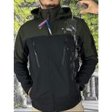Mikro Taktikal Tactikal Softjel Içipolar Sıvı ve Rüzgar Geçirmez Outdoor Kışlık Mont Kapüşon Fermuarlı - Haki