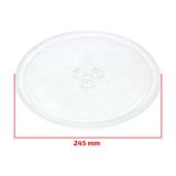 Mikrodalga Fırın Universal Cam Tepsi - 245mm Delikli