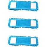 Mikrofiber 50 cm 3'lü Islak Kuru Nemli Makarna Şönil Palet Tablet Mop Yedeği - Ahşap - Seçenek 1