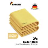 Mikrofiber Güderi Bez 2 ADET | Araç Araba Oto Kurulama ve Cam Temizlik Bezi | 50 x 70 cm