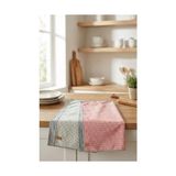 Mikrofiber Mutfak Havlusu 2'li Bulaşık Cam Kurulama Bezi Seti 40X60 cm 504 - Çok Renkli