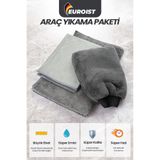Mikrofiber Oto Temizlik Seti | Araç Kurulama Havlusu, Cam Bezi ve Araba Yıkama Eldiveni