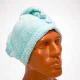 Mikrofiber Saç - Baş Havlusu - Açık Turkuaz Nabaiji Meridyendukkan