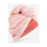 Mikrofiber Saç Havlusu - Açık - Pembe - 10 x 10 cm