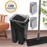 Mikrofiber Sistemli Tablet Mop Çift Paspaslı Smart Flat Mop Temizlik Seti Yeni Nesil Microfiber Mob