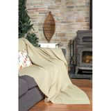 Mikrofiber Şönil Fitilli Minimalist Tekli Koltuk Örtüsü - 110X175 Cm,2 Adet Çift Taraflı, Kaymaz, Terletmez Camel