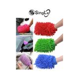 Mikrofiber Şönil Temizlik Bezi Makarna Eldiven Oto Yıkama Köpükleme Eldiveni