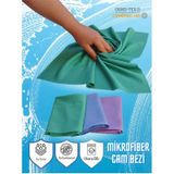 Mikrofiber Su Emici İz Bırakmayan Cam Bezi 3'lü 40 x 60 CM