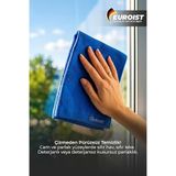 Mikrofiber Temizlik Bezi 3 Adet | Cam, Mutfak, Banyo, Kalın Dokulu, Uzun Ömürlü Sihirli Bez, Çamaşır Suyuna Dayanıklı Mavi Temizlik Bezi