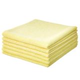 Mikrofiber Temizlik Bezi Pro Sarı 40X40 cm - 5 ADET - 250 GSM - Cam Bezi - Mutfak Bezi