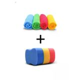 Mikrofiber Temizlik Bezi Ve Oto Yıkama Süngeri Seti, 4 Adet Ve 3 Adet