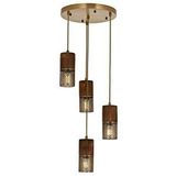 Mikrofon Modern Avize E27 48w 35cm Metal Eskitme Avonni-av-1830-4et Kaplama
