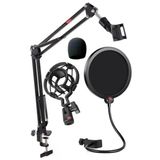 Mikrofon Standı - Shock Mount Ve Pop Filter Seti