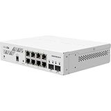 Mikrotik - CSS610-8G-2S+IN - Cloud Smart Switch 610-8G-2S+IN, 8x Gigabit Bağlantı Noktası, 2x Sfp+ Kafes, Swos, Masaüstü Kasası, - Beyaz