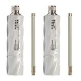 Mikrotik Groovea 52 Ac RBGROOVEGA-52HPACN-US 2 Üniteli 2,4/5 Ghz Cpe, 802.11AC ve Omni Antenli Gigabit Ethernet