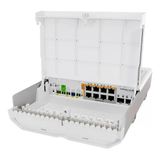 Mikrotik Netpower Lite 8P Gigabit Ethernet [10/100/1000] Supporto Power Over Ethernet [Poe] Bianco (Mikrotik Netpower Lite 8P - Css610-8P-2S+Out)