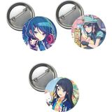 Miku Pjsekai Project Sekai Colorful Anime Buton Rozet 3 Adet 37MM Hoshino Ichika