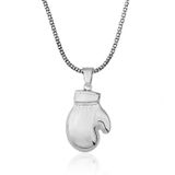 mikudesign 925 Ayar Gümüş Boks Eldiveni Erkek Kolye MKTB-T3859