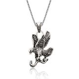 mikudesign 925 Ayar Gümüş Kartal Erkek Gümüş Kolye MKTB-PT2610662