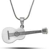 mikudesign Gümüş Gitar Kolye