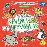 mikudesign İlk Kelimelerle Sevimli Hayvanlar Yapıştır-Boya-Öğren 614809