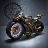 mikudesign Motosiklet Tasarımlı Masa Saati - Dekoratif Hediyelik - Dayanıklı Malzeme 24242453980
