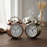 mikudesign Yuvarlak Eskitme Metal Çalar Saat 24242453699