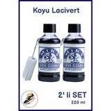 MİKY Süet & Nubuk Yenileyici Likit Boya SET | Canlandırıcı Renk Bakımı | Koyu Lacivert (200 ml)