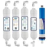 Mil Kapalı Kasa Su Arıtma Cihazı 5li Filtresi 80 Gpd Aquaflo Membranlı Set (kk-5-set-a)
