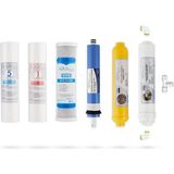Mil Su Açık Kasa Su Arıtma Cihazı 6'lı Aquaflo Membran Filtresi Yüksek Performanslı Set