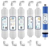 Mil Su Kapalı Kasa Su Arıtma Cihazı Multi Mineral 6lı Filtresi Standart Membran Set