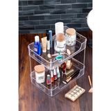 Mila Home Life 2 Katlı Makyaj Düzenleyici, Makyaj Organizer, Çok Amaçlı Banyo, Mutfak, Ofis, Kozmetik, Takı Düzenleyicisi