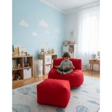 Mila Kids Puff Koltuk & Oyun Koltuğu & Çocuk Koltuğu - Kırmızı