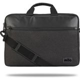 Mila ML-T404 Empoli Serisi 15.6" Su Geçirmez Kumaş ,laptop ,notebook Taşıma Çantası -Gri - Siyah