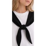 Mila Mood Kız Çocuk Ekru Sweatshirt Siyah Şal Detaylı Bol Paça Pantolon 2’li Takım - 11 - 12 Yaş - Siyah - Beyaz