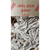 Mila Stick Şeker, Beyaz, Tek Kullanımlık Paketli, 1000 Adet, Kahve ve Çay için Şeker Çubukları