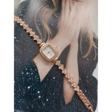 Milabella Newjersey Rosegold Taşlı Minimal Kadın Kol Saati - Gold Metal
