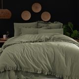 Milagros Pampas Çift Kişilik Pamuk Nevresim Takımı - Su Yeşili - 200 x 220 cm