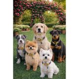 milamiow TAŞLI KÖPEK KOLYESİ Tasma taşlı tasma