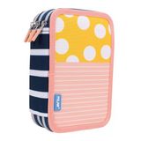 MILAN 081364SM2 SWIMS SARI-PEMBE 3 CEPLİ SETLİ KALEM ÇANTASI