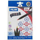 Milan N:0612610 10'lu Brush Fırça Uçlu Kalem