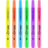Milan Writech Highlighters Fosforlu Kalemler 6'lı Set - Geri Çekilebilir Tasarım - Neon