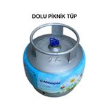MİLANGAZ Dolu Piknik Tüpü 2kg dolu küçük tüp dolum Yeni Tarihli demiri yeni model Dar ağızlı Dolu Tüpgaz