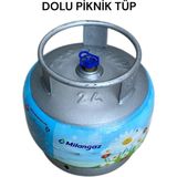 Milangaz Dolu Piknik Tüpü 2kg dolu küçük tüp dolum Yeni Tarihli demiri yeni model
